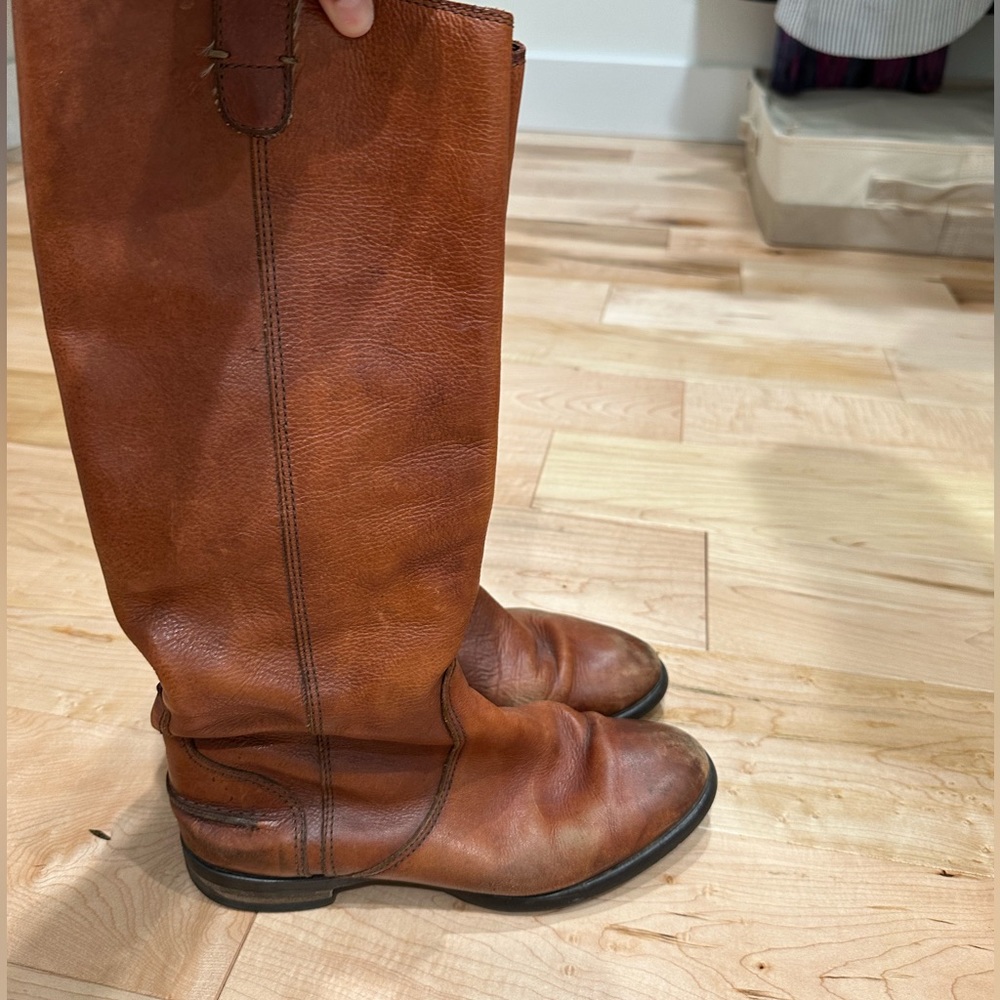Madewell Tall Brown Leather Boots
